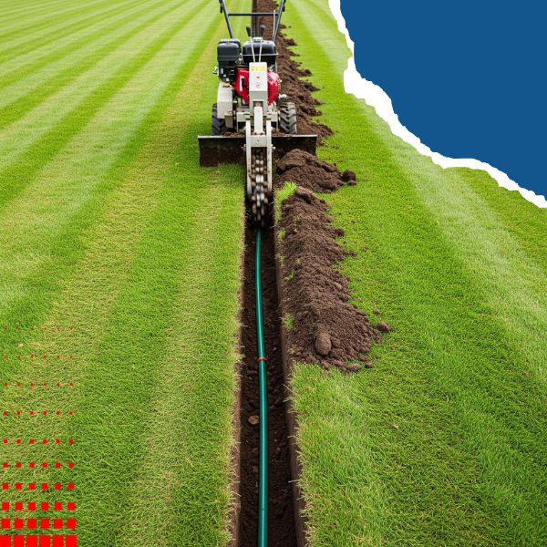 image of a machine digging a trench